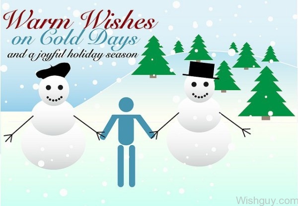 Warm Wishes On Cold Days And A Joyful Hoilday Season