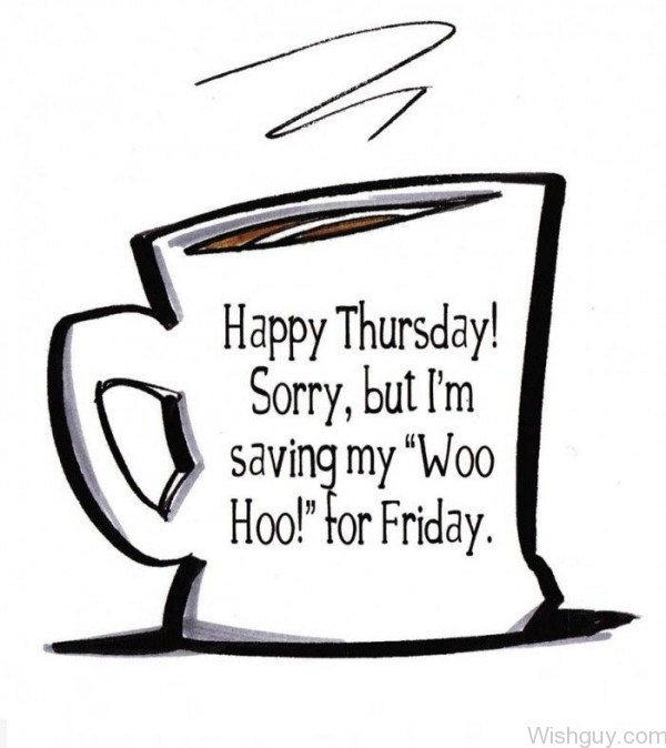 Happy Thursday Coffe Cup-wg516