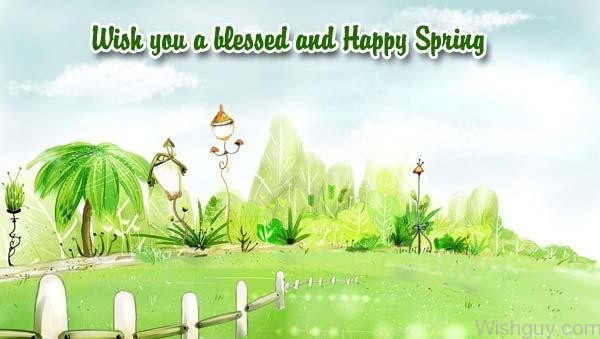 Wish You A Blessed And Happy Spring-wg6111