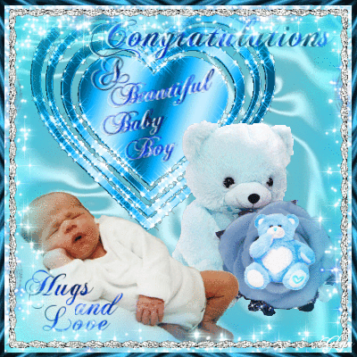 Animated Image Of New Baby Boy - Wishes, Greetings, Pictures – Wish Guy