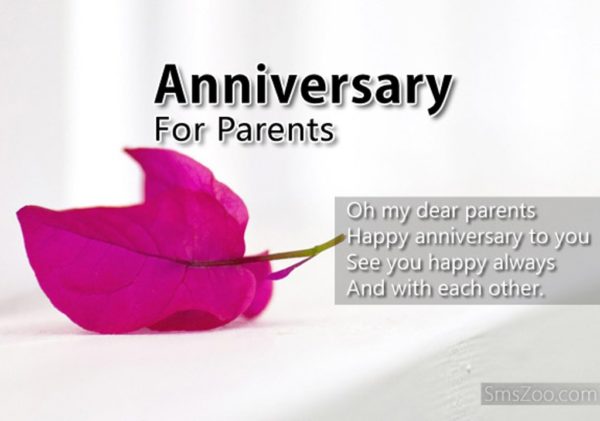 Anniversary For Parents