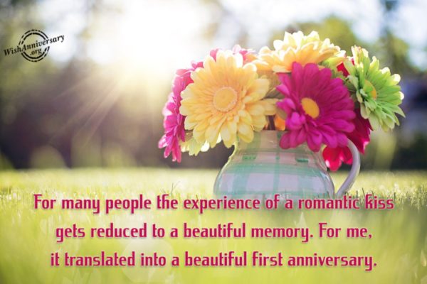 Beautiful Fisrt Anniversary