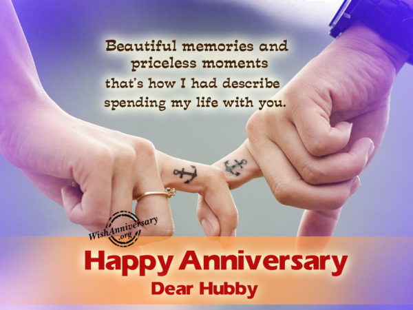 Beautiful Memories And Priceless Moments,Happy Anniversary