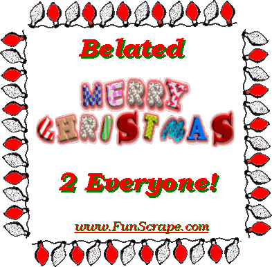 Beleated Merry Christmas To Everyone