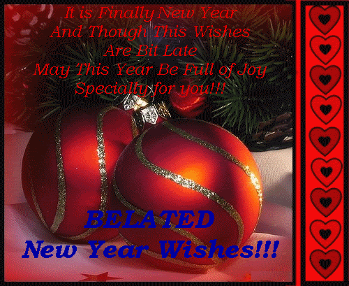 Beleated New Year Wishes