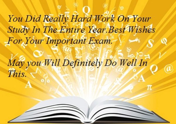 Best Wishes For You Important Exams
