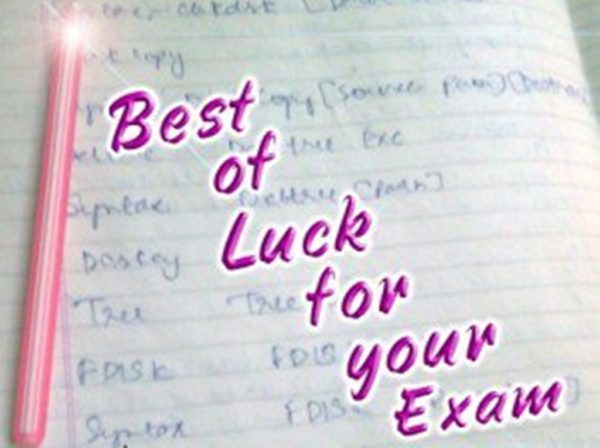 Best of Luck For Your Exams