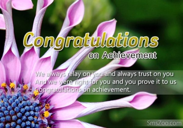 Congratulation On Achievement