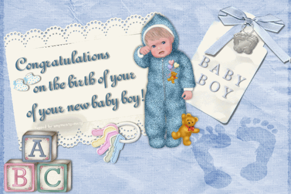 Congratulation On The Birth Of Your New  Baby Boy