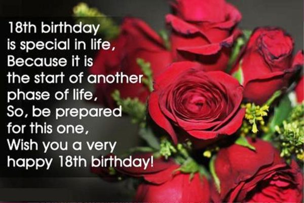 Eighteen Birthday Is Special In Life