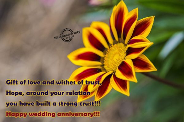 Gift Of Love And Wishes Of Trust Hope - Happy Wedding