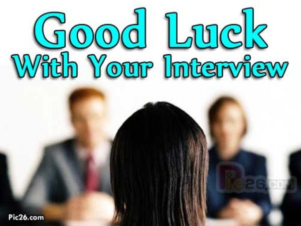 Good Luck With Your Interview