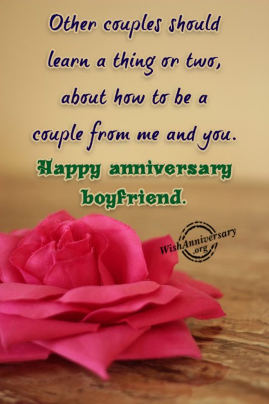 Happy Anniversary Boyfriend 