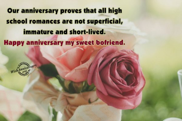 Happy Anniversary My Sweet Boyfriend