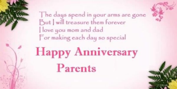 Happy Anniversary Parents