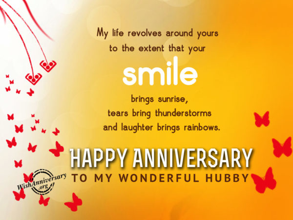 Happy Anniversary TO My Wonderful Hubby