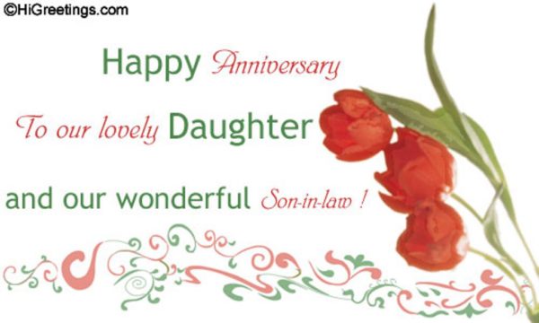 Happy Anniversary To Our Lovely Daughter