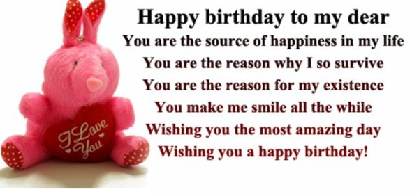 Happy Birthday My  Dear
