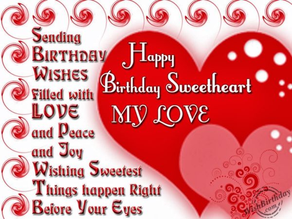 Happy Birthday My Sweetheart