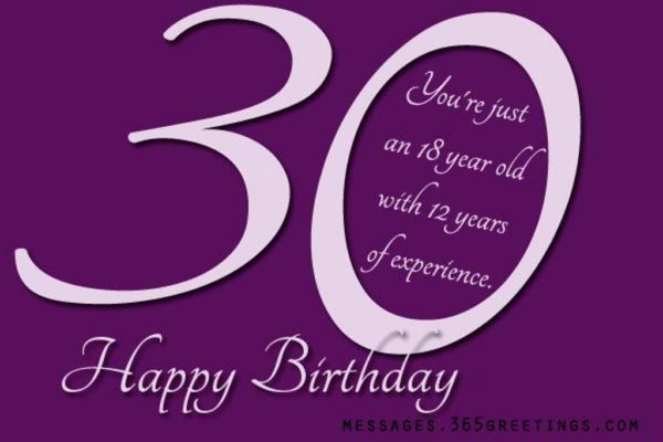 Happy Birthday Thirty Year Old - Wishes, Greetings, Pictures – Wish Guy
