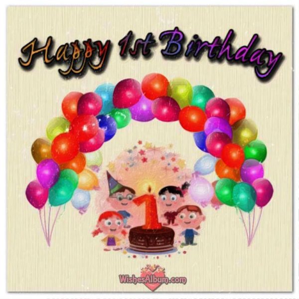 Happy Birthday With Colorful Balloon