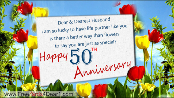 Happy Fiftieth Anniversary Dear