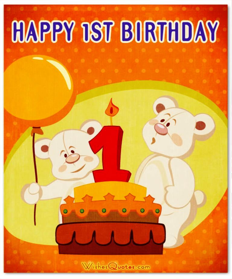 Happy First Birthday Photo - Wishes, Greetings, Pictures – Wish Guy