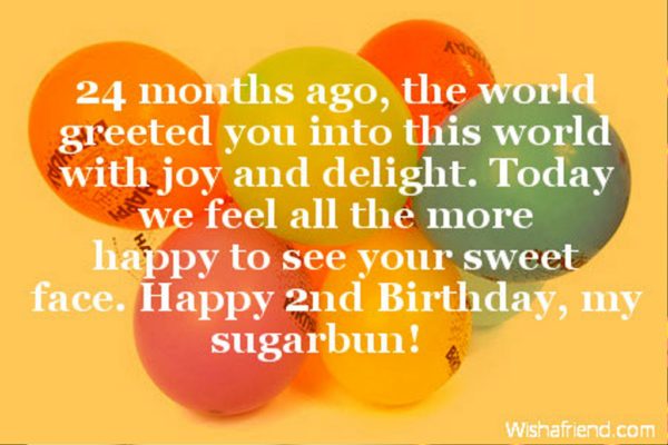 Happy Second Birthday Sugarbun