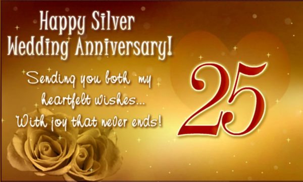 Happy Silver Wedding Anniversary