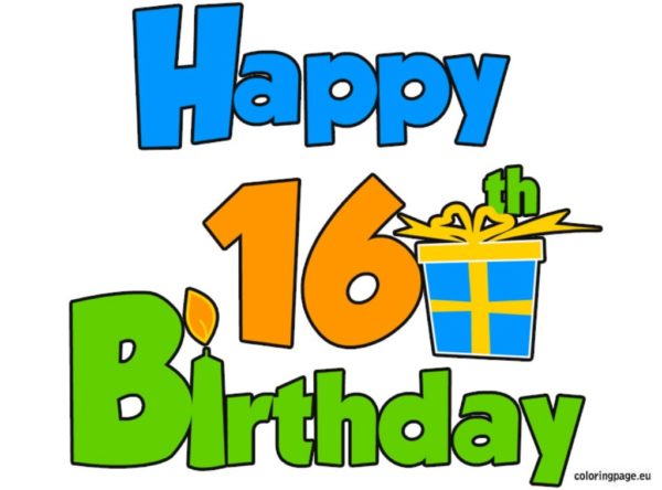 Happy Sixteen Birthday  Image