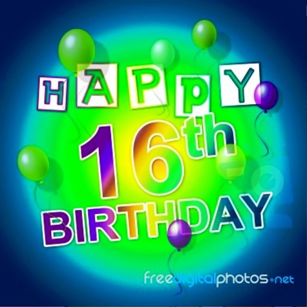 Happy Sixteen Birthday Image