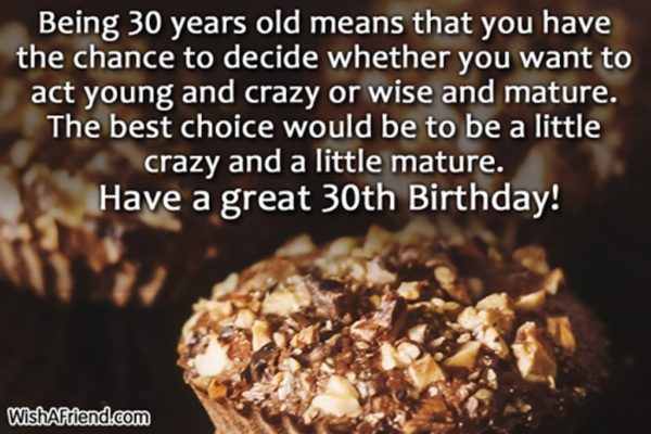 Have A Great Thirtieth Birthday 