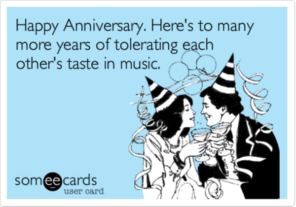Here Is To many More Years Of Tolerating Each Other