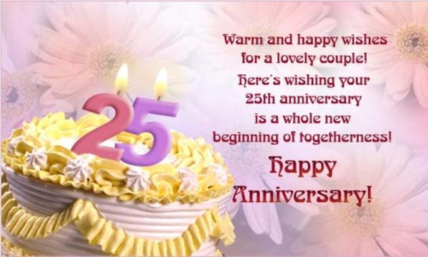 Here Is Wishing You Twenty Fifth Anniversary