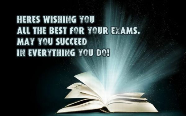 Here Wishing You All The Best For Your Exams