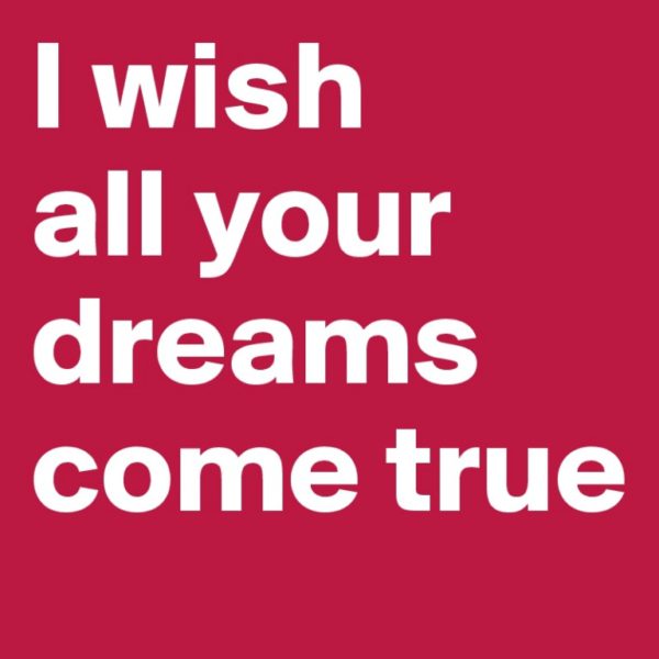 I Wish All Youir Dreams Come True