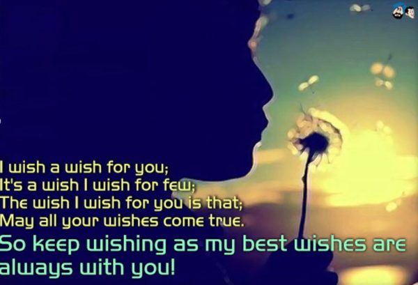 It's  A Wish I Wish For Few