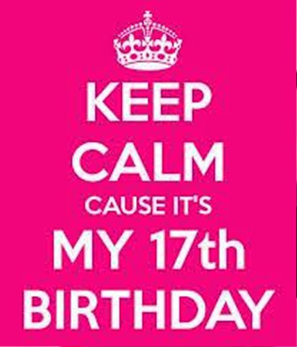 Keep Calm Cause It's My Seventeen Birthday