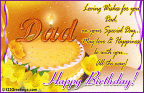 Loving Wishes For You Dad