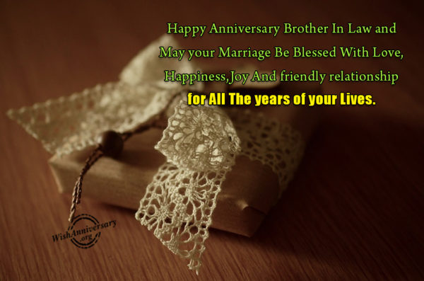 May Your Marriage Be Blessed With Love - Happy Anniversary