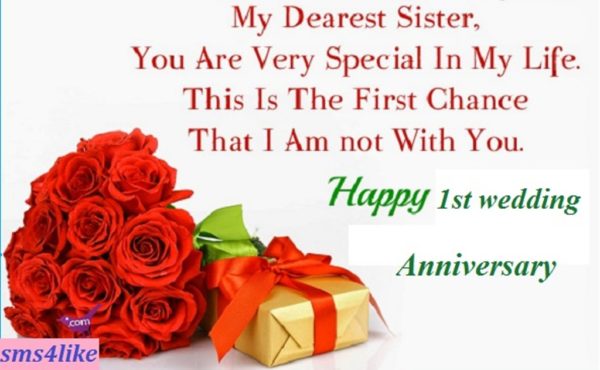 My Dear Sister Happy Wedding Aniversary