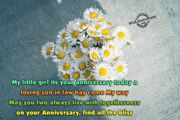 My Little Girl Its Your Anniversary Today
