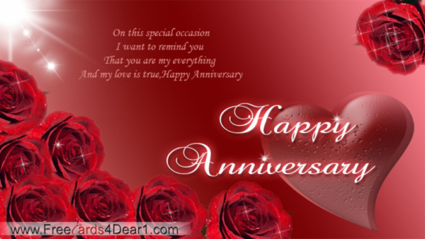 My Love Is True Happy Aniversary