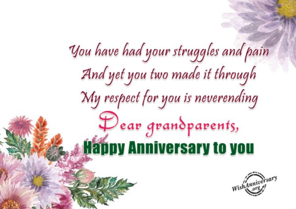 My Respect For You Is Never Ending Dear Grandparents