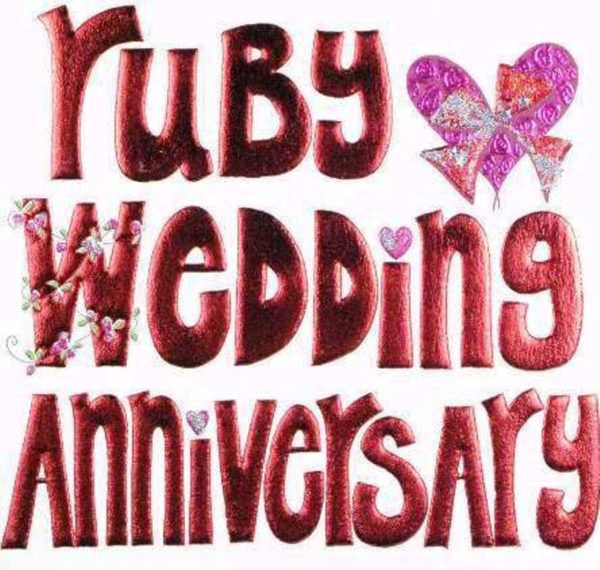 Ruby Wedding Anniversary