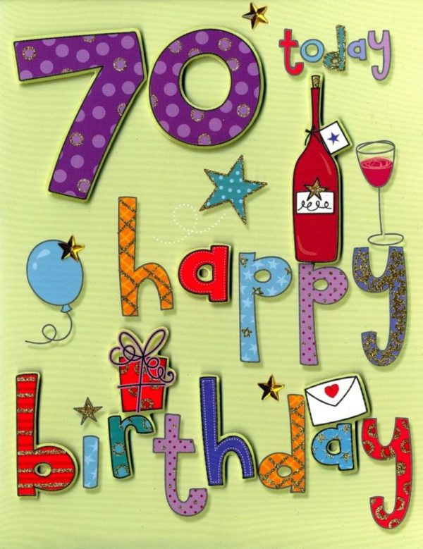Seventy  Happy Birthday
