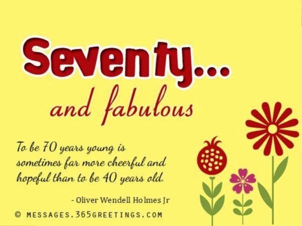 To Be Seventy Young Is Sometimes Far More Cheerful