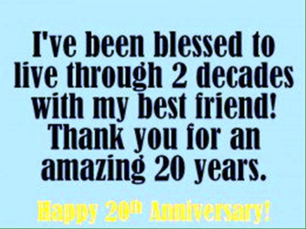 Thank You For An Amazing Twenty Years