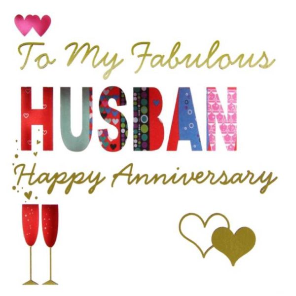 To My Fabulous Husband Happy Anniversary