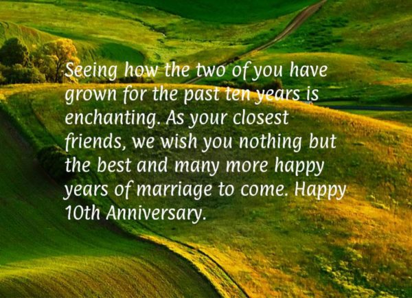 We Wish You Nothing But The Best Happy Anniversary